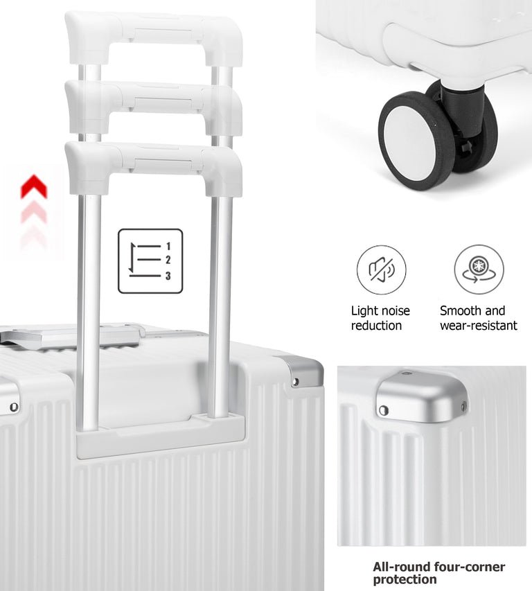 Super Large Aluminum Spinner Luggage Cup-Holder